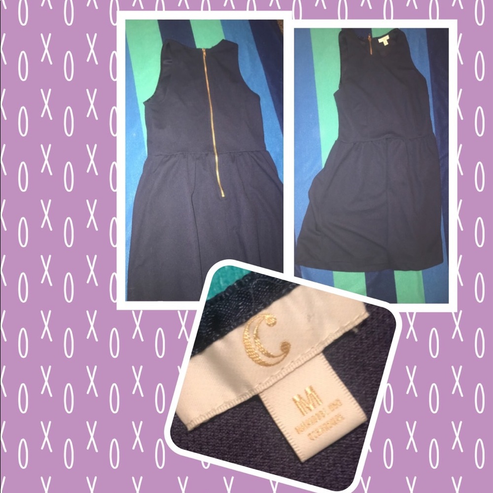 Navy blue dress